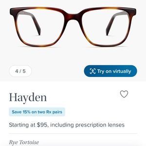 Warby Parker Hayden glasses